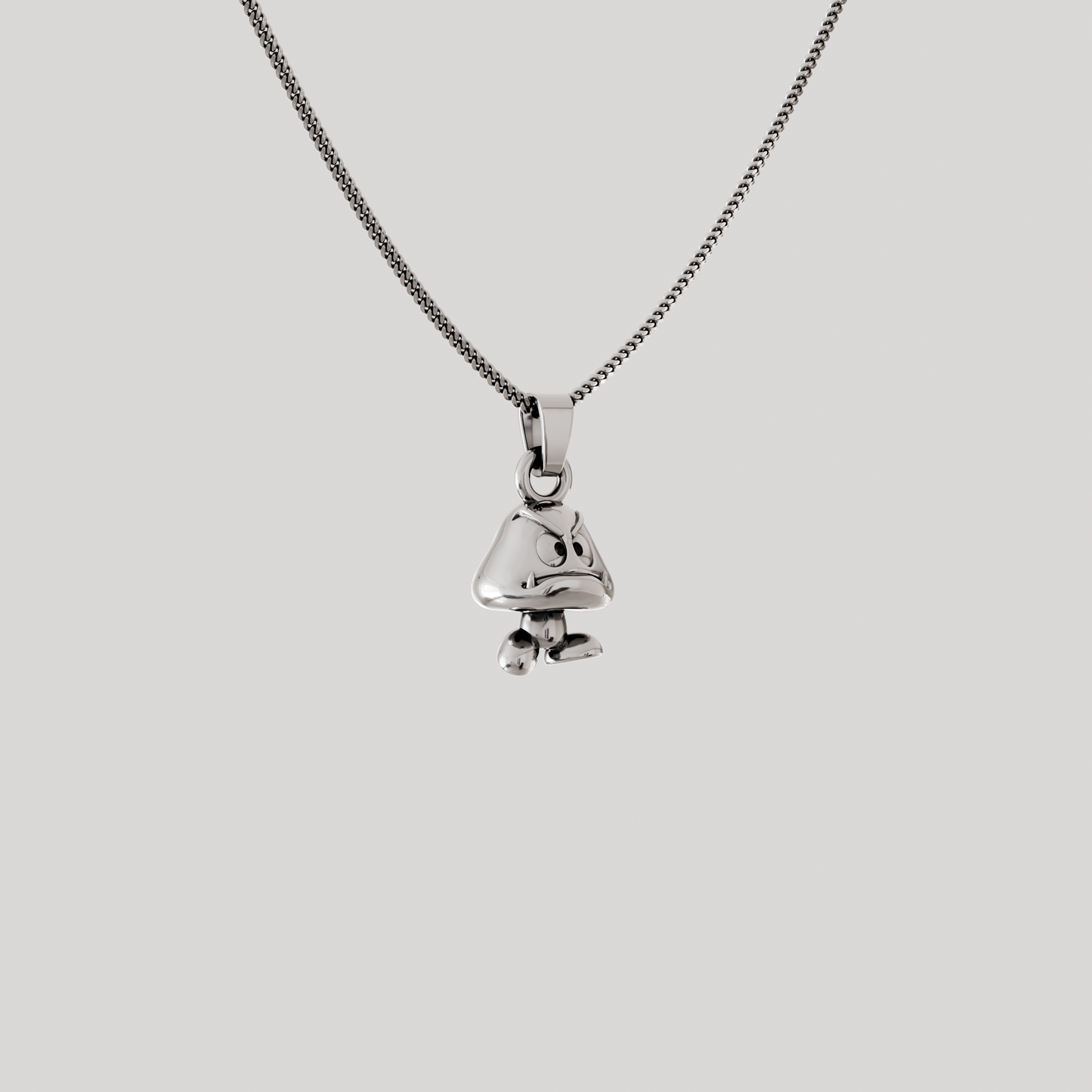 Goomba Silver Pendant | Super Mario Jewelry