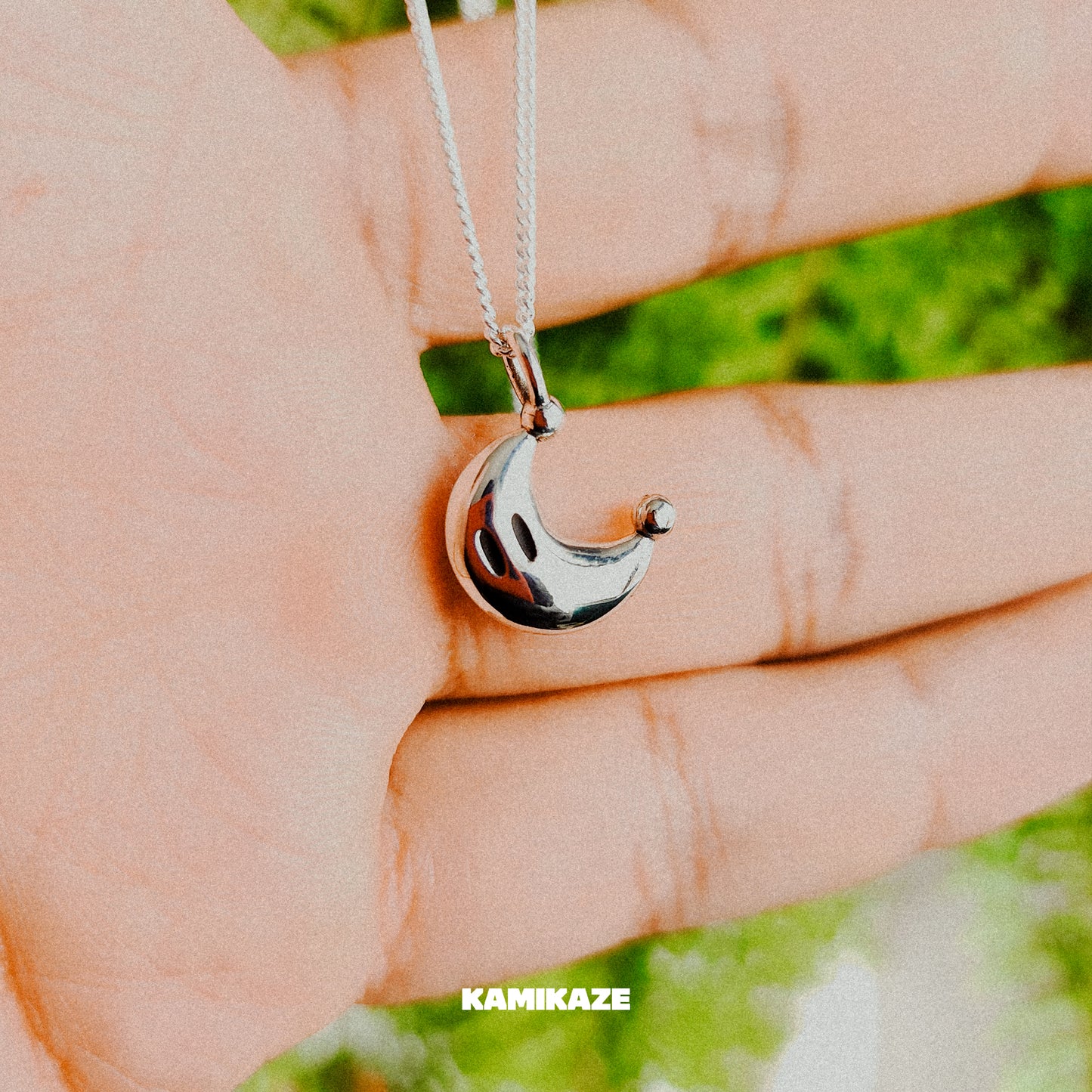 Power Moon Silver Pendant | Super Mario Jewelry