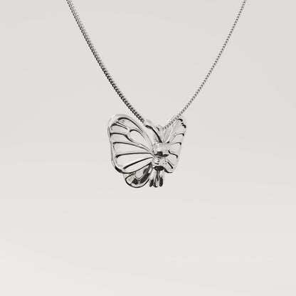 Butterfree Silver Pendant - Pokemon Jewelry