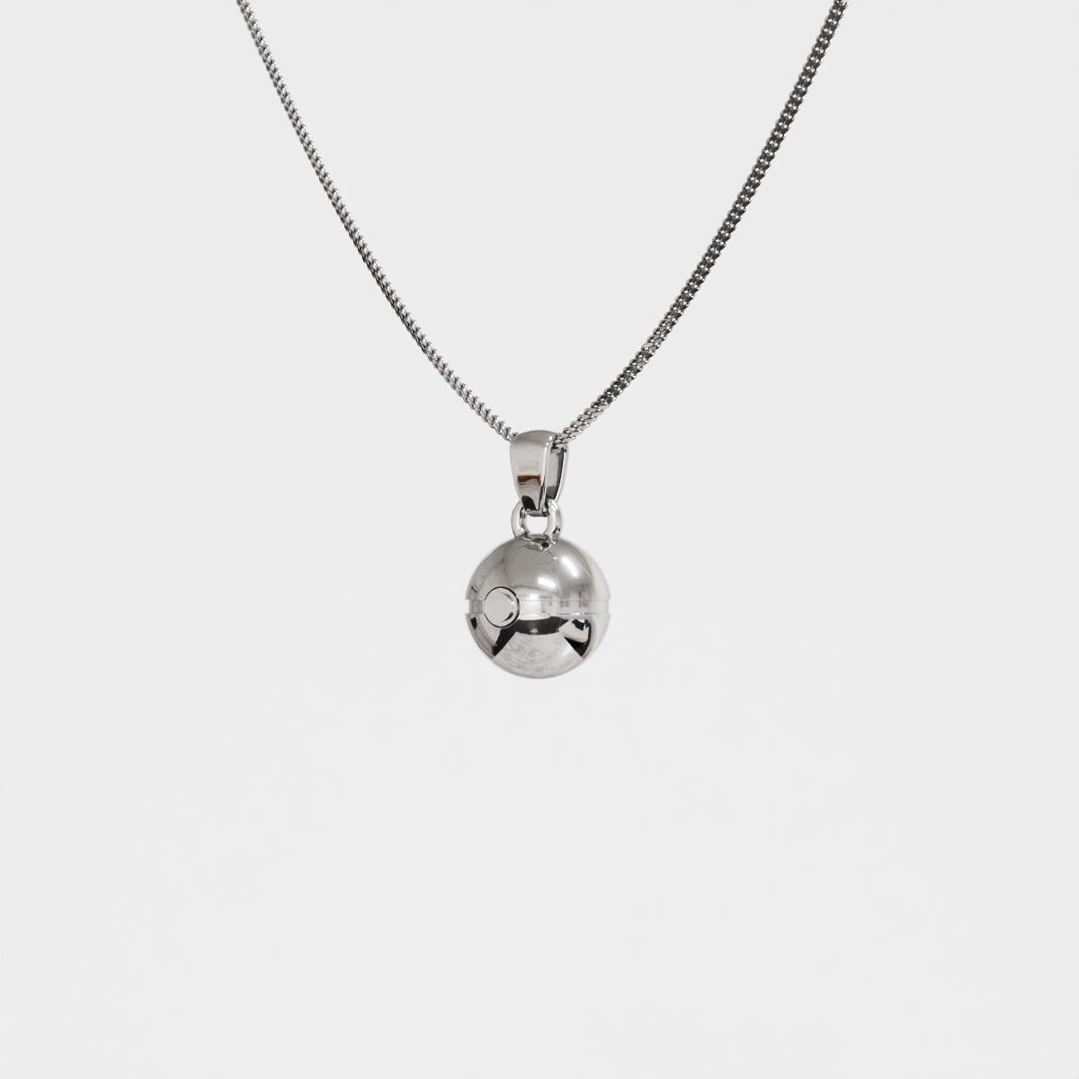 Pokeball Silver Pendant - Pokemon Jewelry