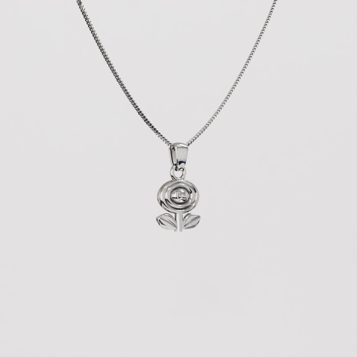 Fire Flower Silver Pendant | Super Mario Jewelry