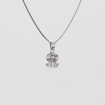 Fire Flower Silver Pendant | Super Mario Jewelry