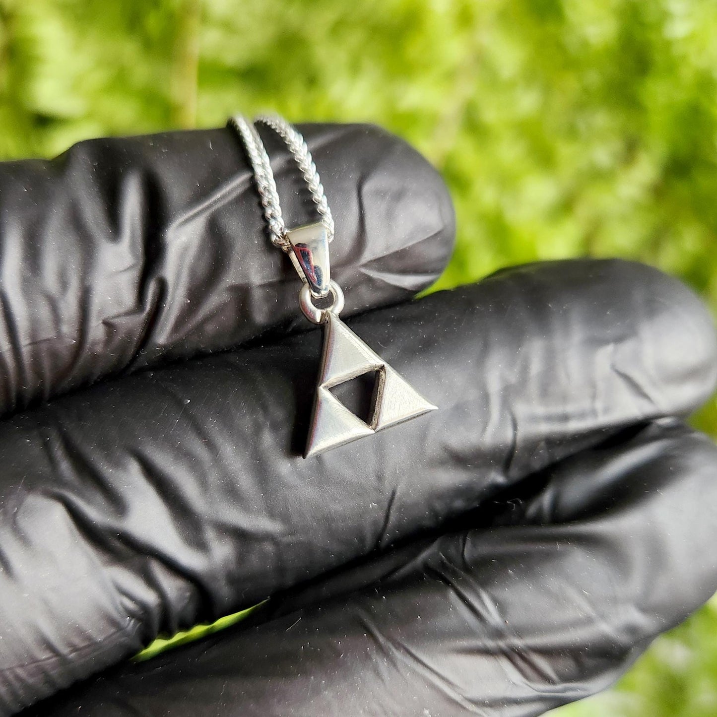 Triforce Silver Pendant - Zelda Jewelry
