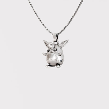 Wigglytuff Silver Pendant - Pokemon Jewelry