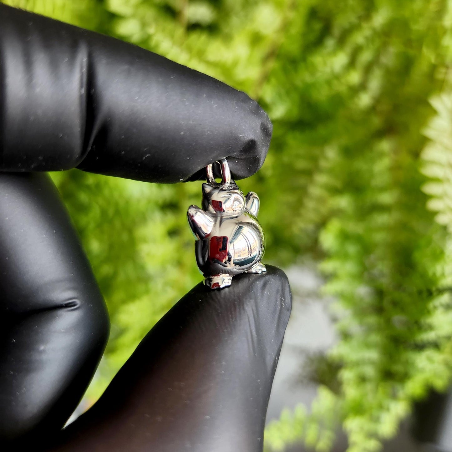 Snorlax Silver Pendant - Pokemon Jewelry