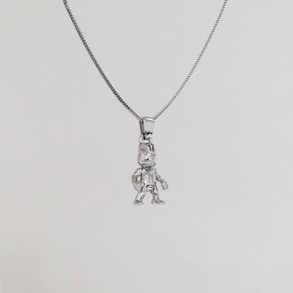Machop Silver Pendant - Pokemon Jewelry