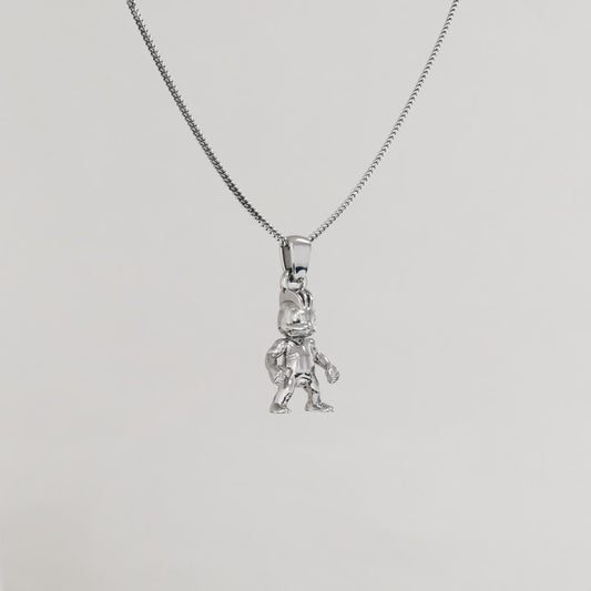 Machop Silver Pendant | Pokemon Jewelry