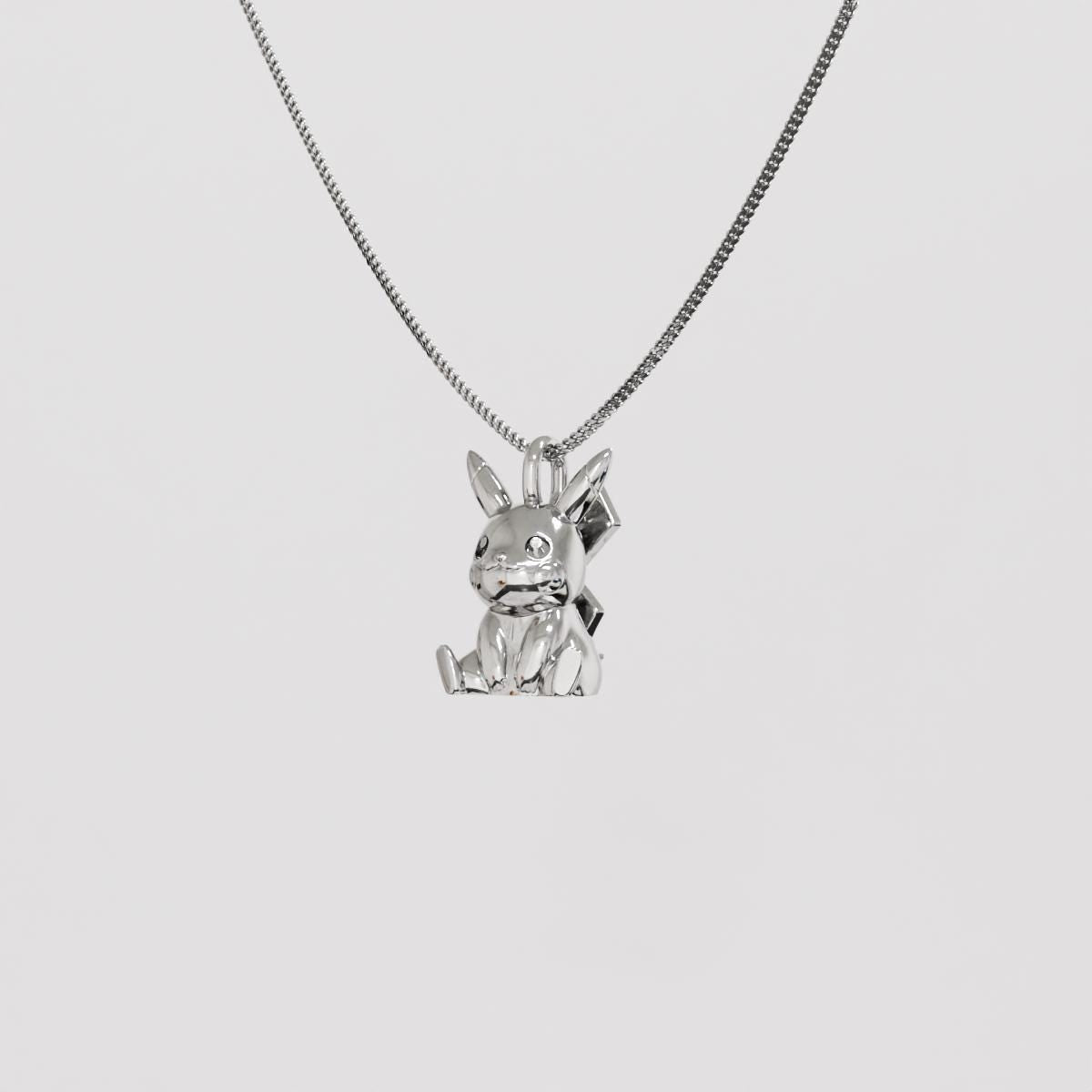 Pikachu V2 Silver Pendant - Pokemon Jewelry