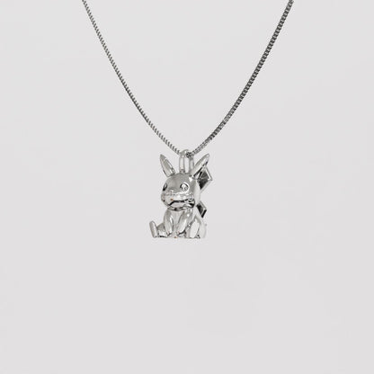 Pikachu V2 Silver Pendant - Pokemon Jewelry
