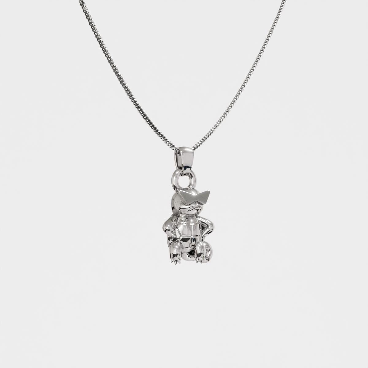 Squirtle Boss Silver Pendant - Pokemon Jewelry