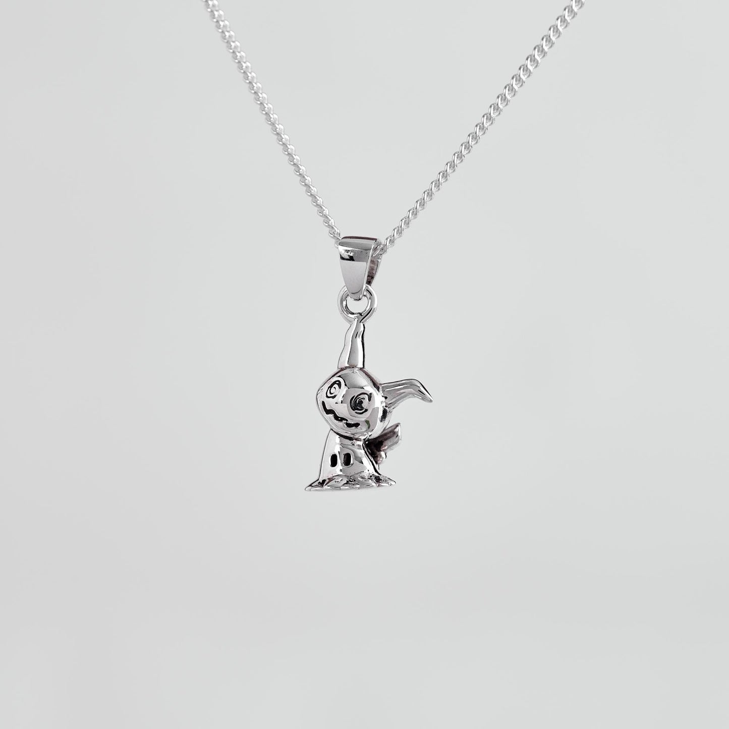 Mimikyu Silver Pendant - Pokemon Jewelry