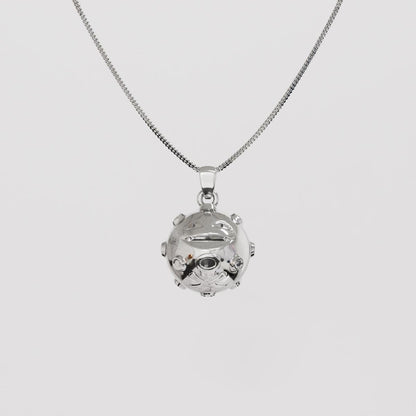 Koffing Silver Pendant - Pokemon Jewelry