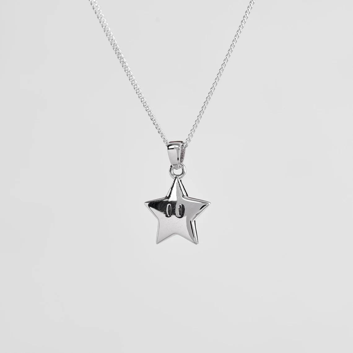 Power Star Silver Pendant - Zelda Jewelry