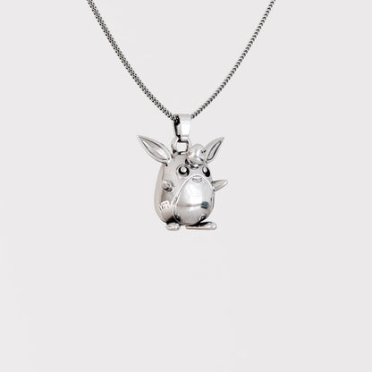 Wigglytuff Silver Pendant - Pokemon Jewelry