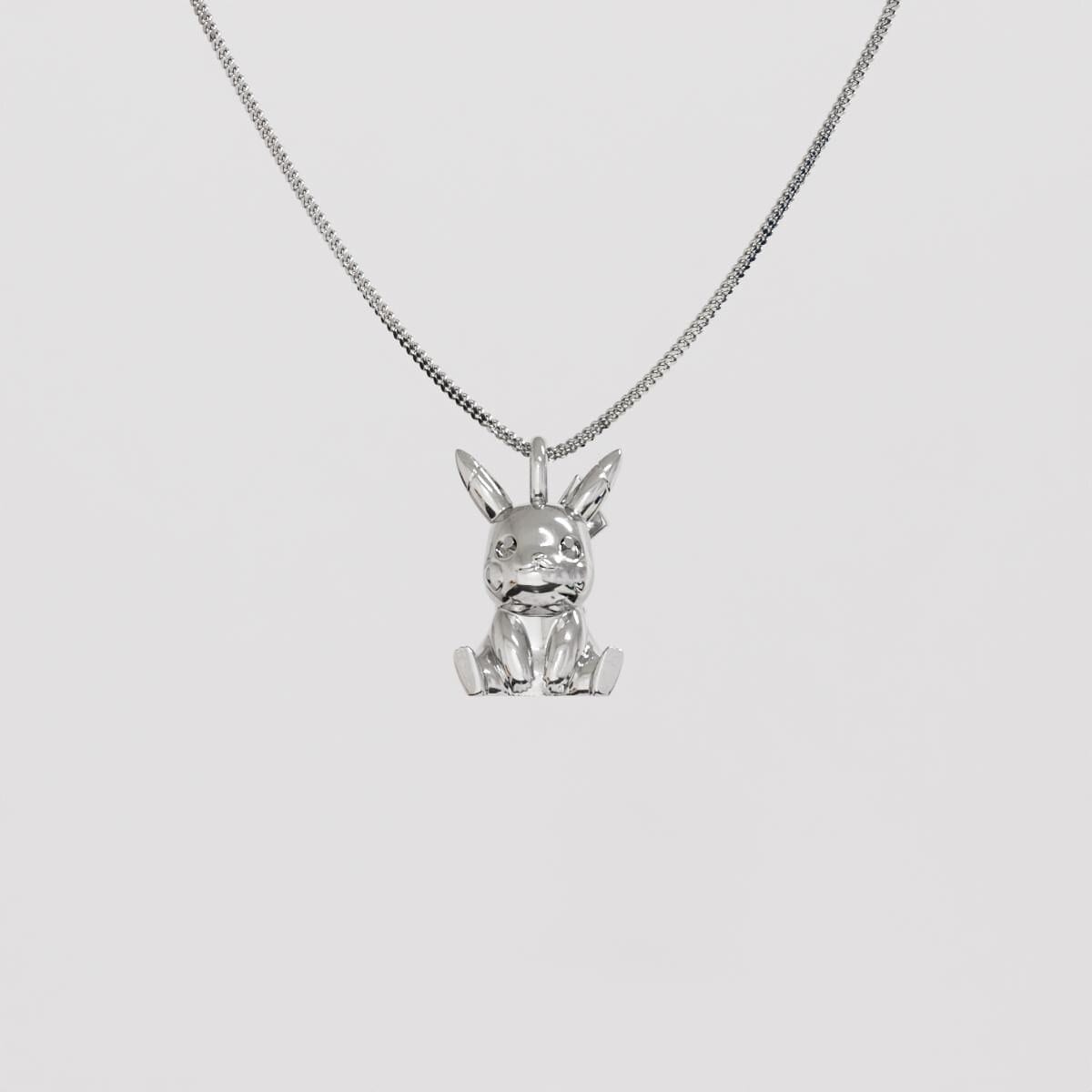 Pikachu V2 Silver Pendant - Pokemon Jewelry
