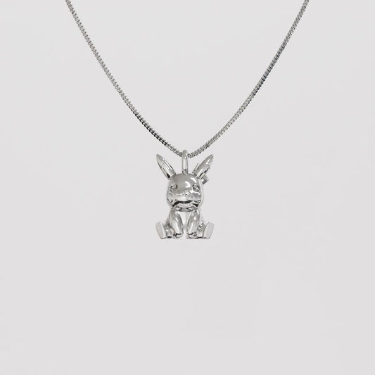 Pikachu V2 Silver Pendant | Pokemon Jewelry