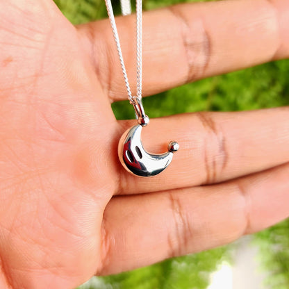 Power Moon Silver Pendant - Super Mario Jewelry