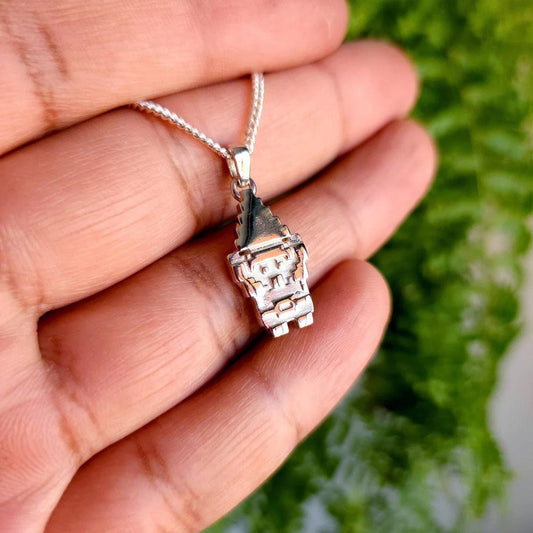 Link Triforce Retro Silver Pendant | Zelda Jewelry