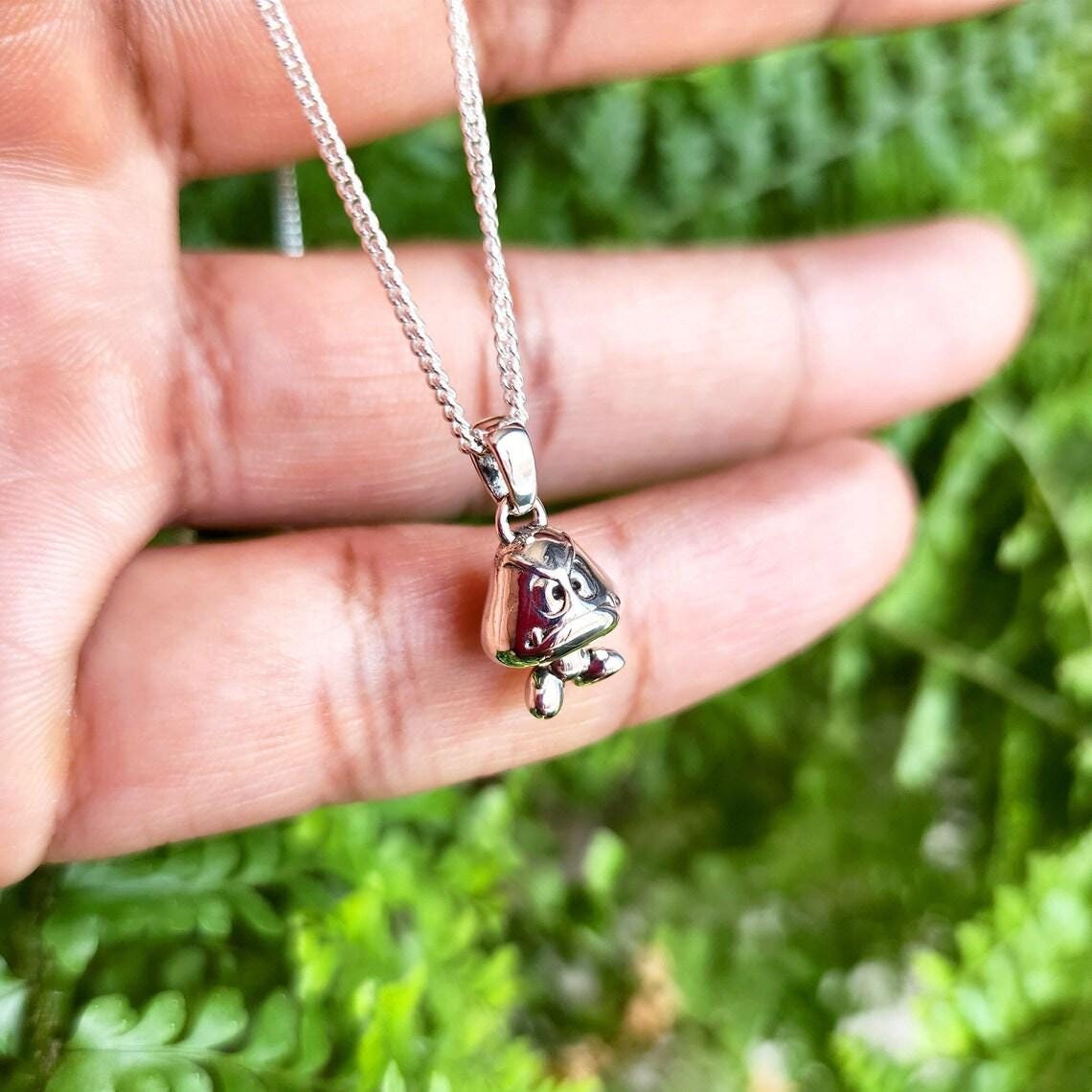 Goomba Silver Pendant - Super Mario Jewelry