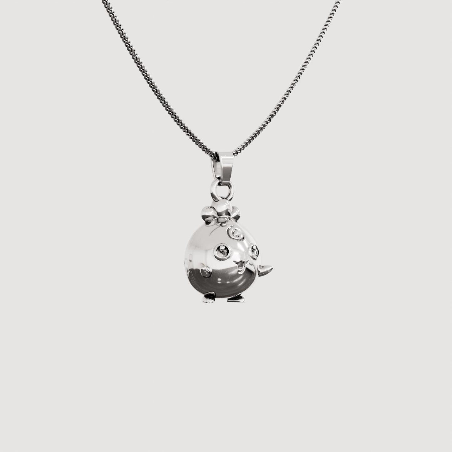 Igglybuff Silver Pendant - Pokemon Jewelry