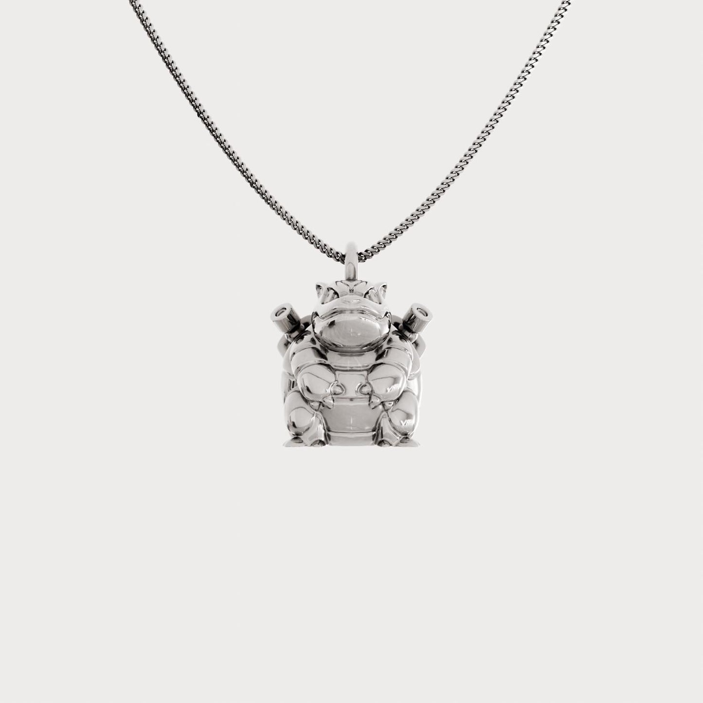 Blastoise Silver Pendant - Pokemon Jewelry