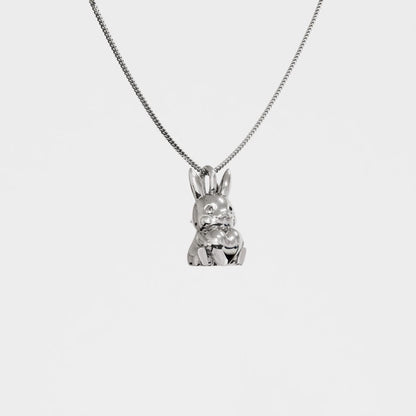 Pikachu Valentine Silver Pendant - Pokemon Jewelry