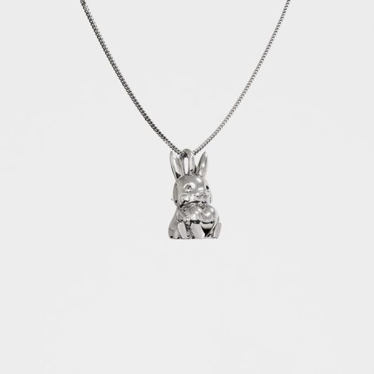 Pikachu Valentine Silver Pendant | Pokemon Jewelry