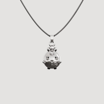 Igglybuff Silver Pendant - Pokemon Jewelry