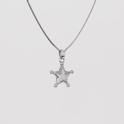 Grand Star Silver Pendant - Super Mario Bros Silver Jewelry