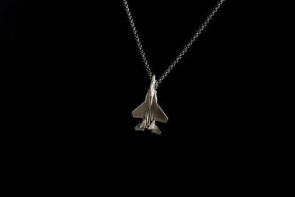 F-15 Silver Pendant - Aircraft Jewelry