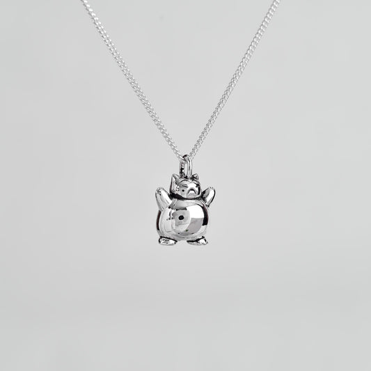 Snorlax Silver Pendant | Pokemon Jewelry