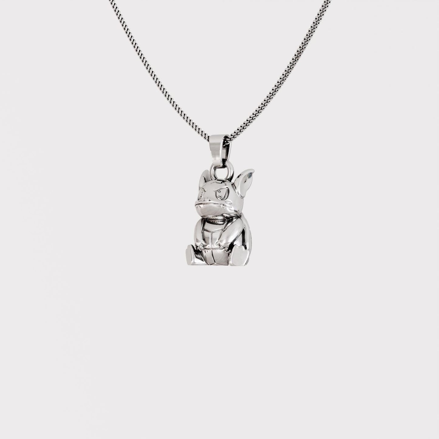 Wartortle Silver Pendant - Pokemon Jewelry