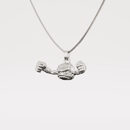Geodude Silver Pendant - Pokemon Jewelry