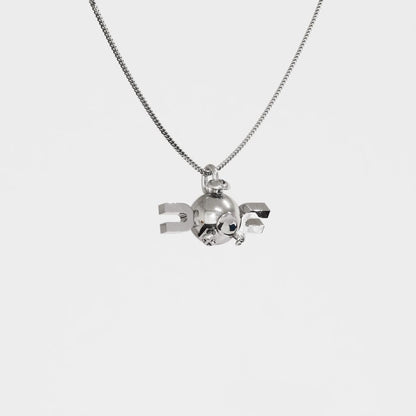 Magnemite Silver Pendant - Pokemon Jewelry