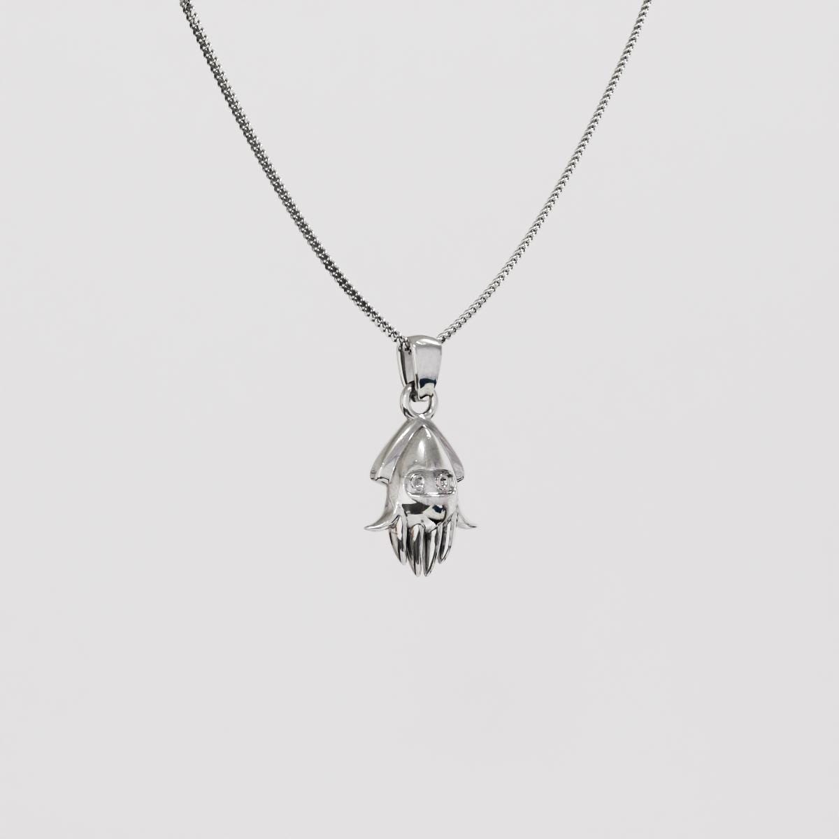 Blooper Silver Pendant - Super Mario Jewelry