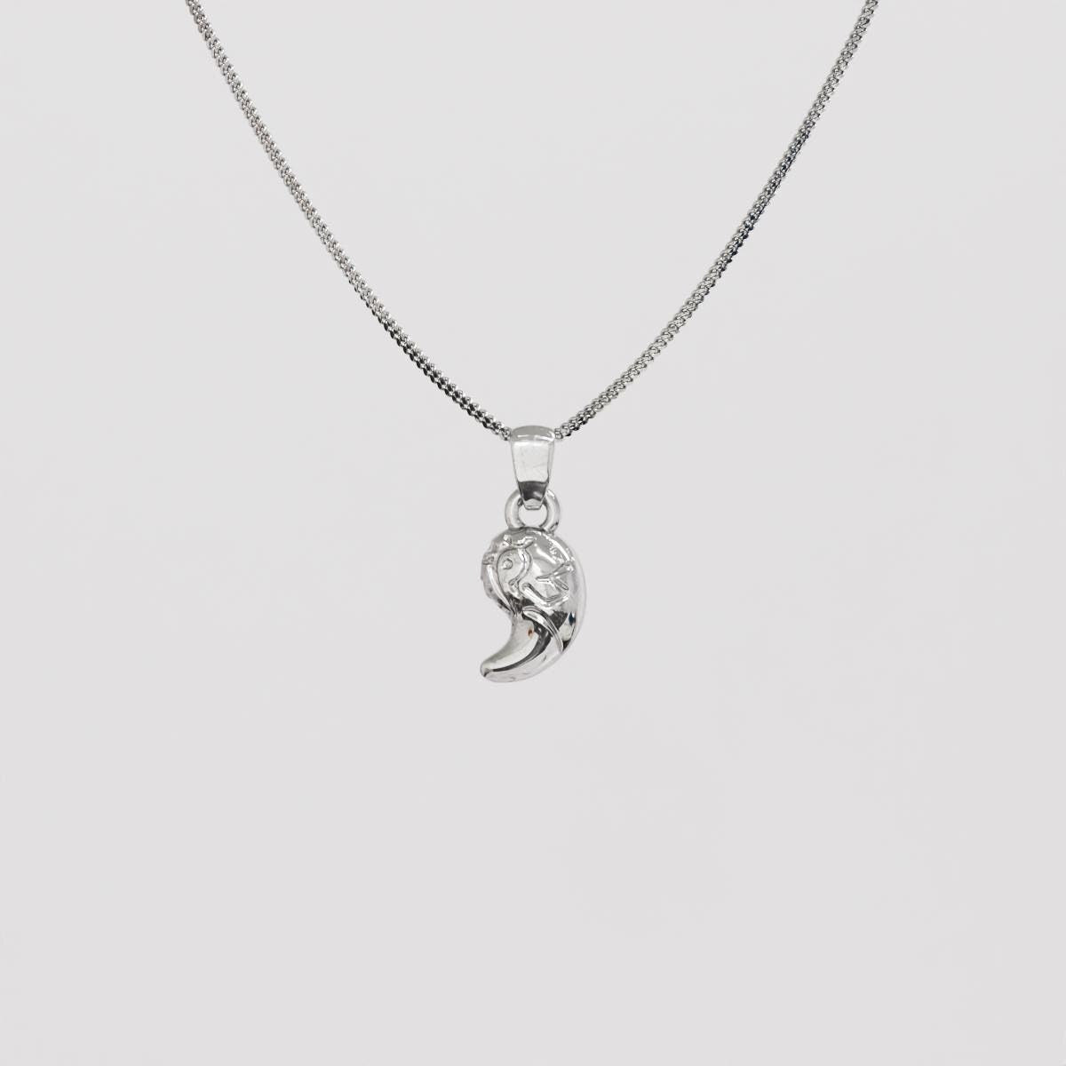 Zonai Sacred Stone of Spirit Silver Pendant - Zelda Jewelry