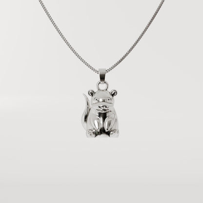 Slowpoke Silver Pendant - Pokemon Jewelry