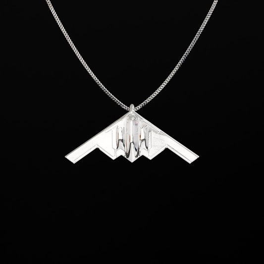 B-2 Silver Pendant | Aircraft Jewelry