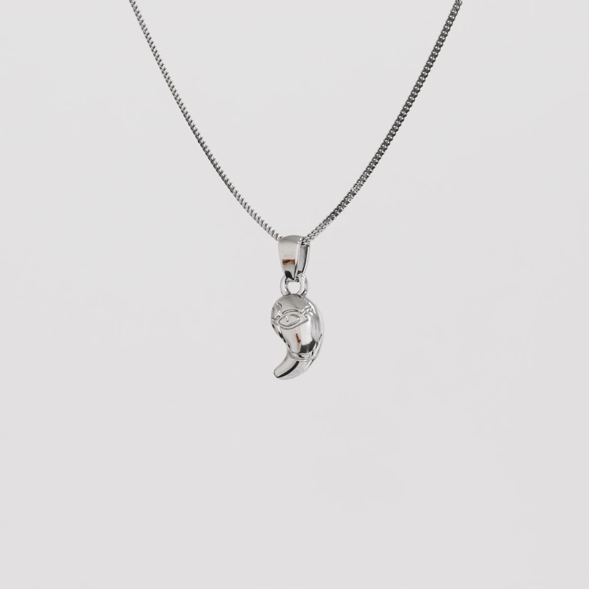 Zonai Sacred Stone of Light Silver Pendant - Zelda Jewelry