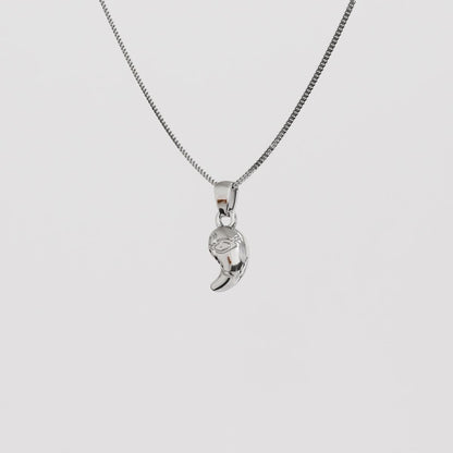 Zonai Sacred Stone of Light Silver Pendant - Zelda Jewelry