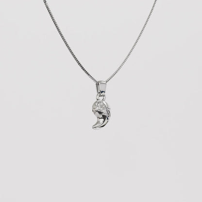Zonai Sacred Stone of Wind Silver Pendant - Zelda Jewelry
