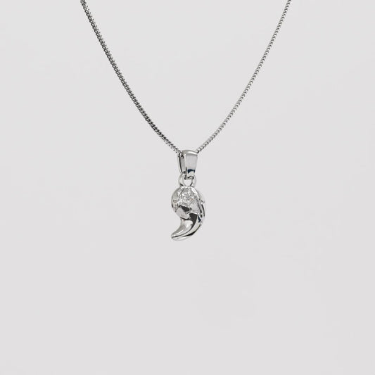 Zonai Sacred Stone of Wind Silver Pendant | Zelda Jewelry