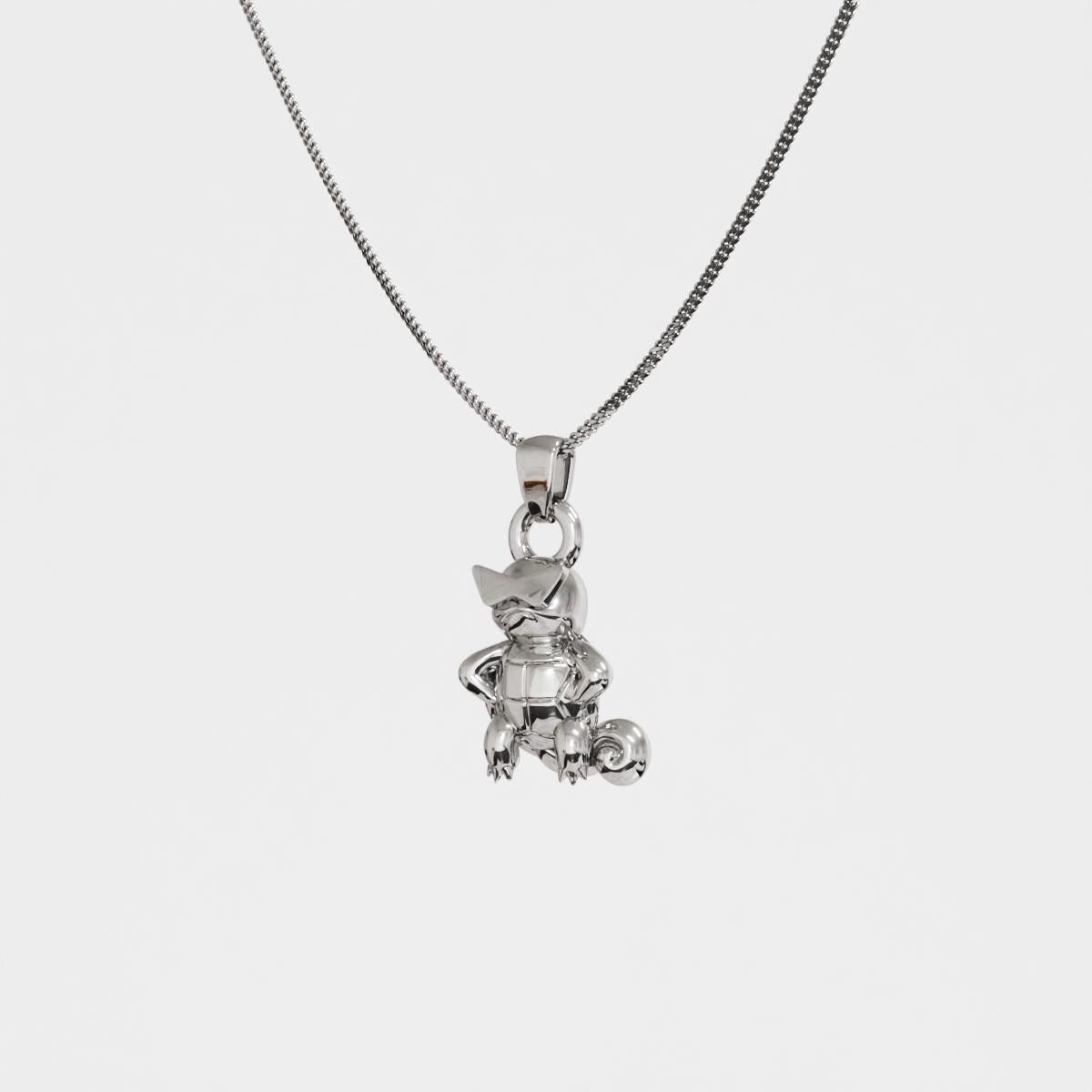 Squirtle Boss Silver Pendant - Pokemon Jewelry