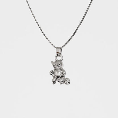 Squirtle Boss Silver Pendant - Pokemon Jewelry