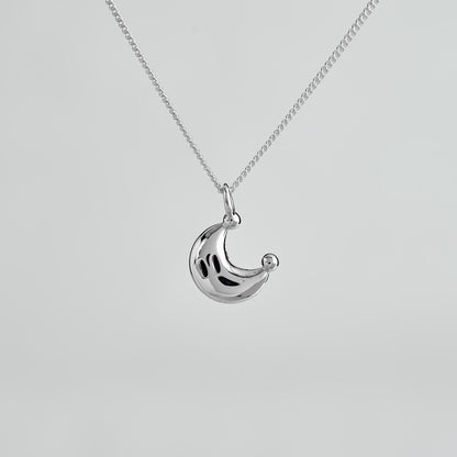 Power Moon Silver Pendant - Super Mario Jewelry