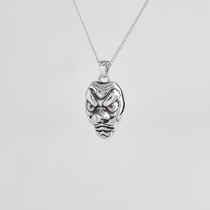 Urokodaki Mask Silver Pendant - Demon Slayer Jewelry