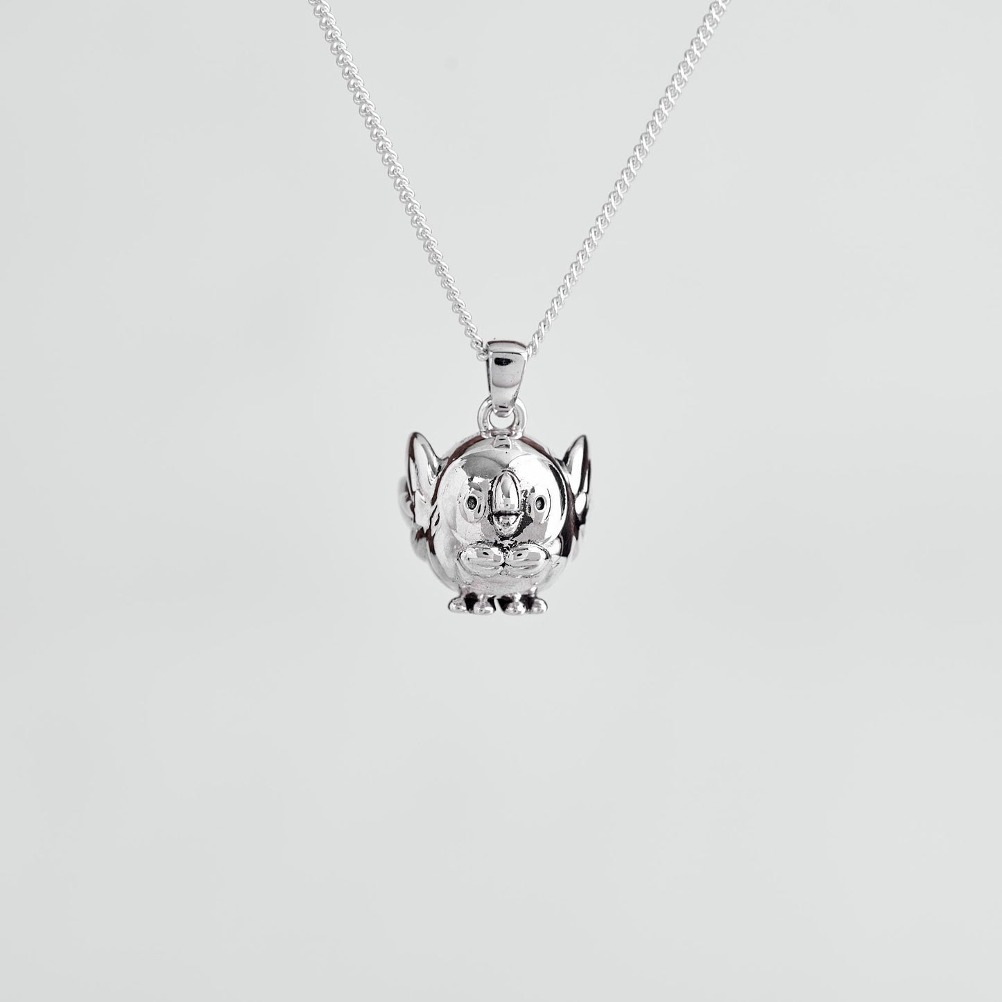 Rowlett Silver Pendant - Pokemon Jewelry