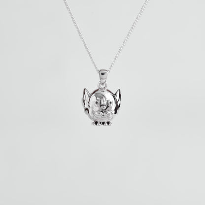 Rowlett Silver Pendant - Pokemon Jewelry