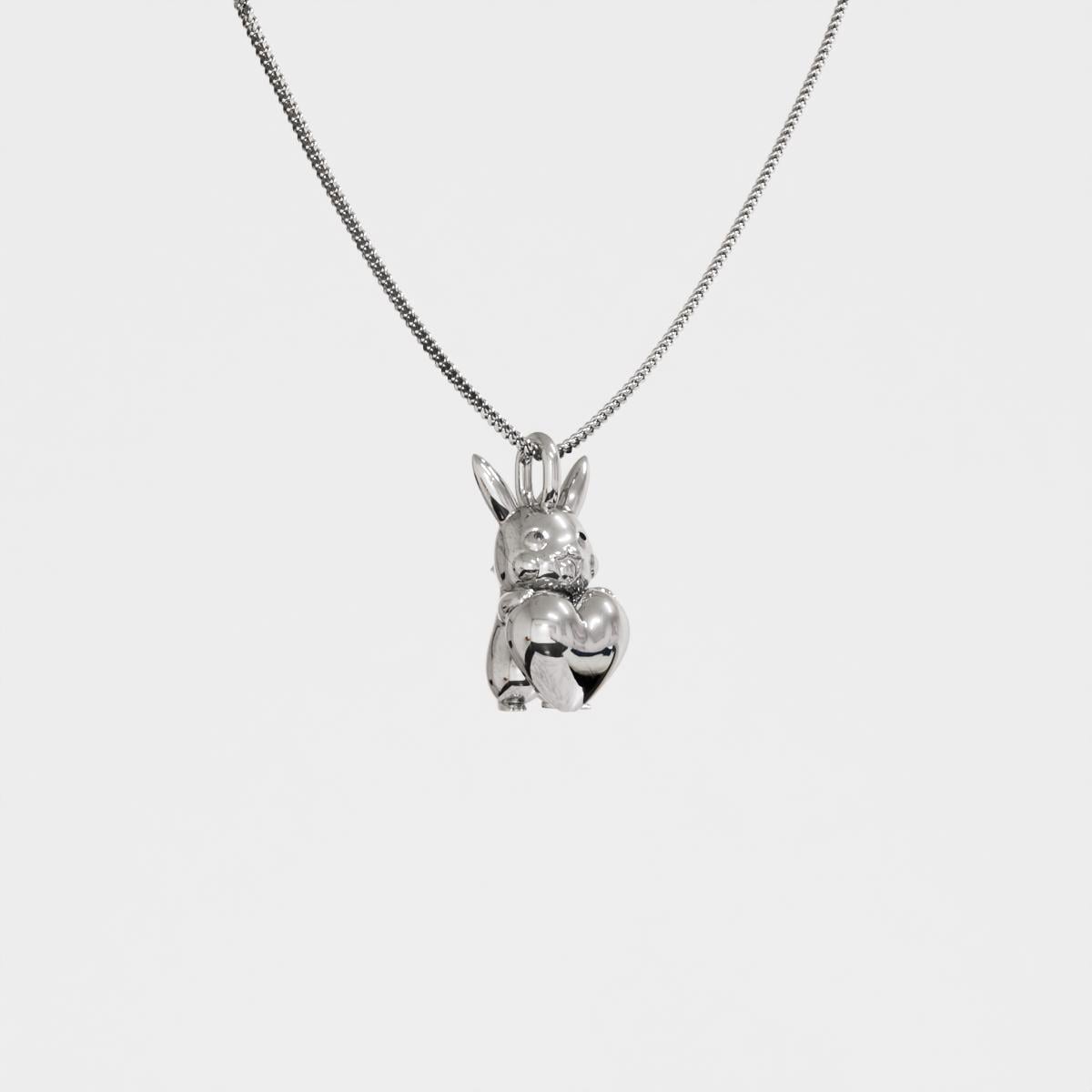 Pikachu Valentine Silver Pendant - Pokemon Jewelry
