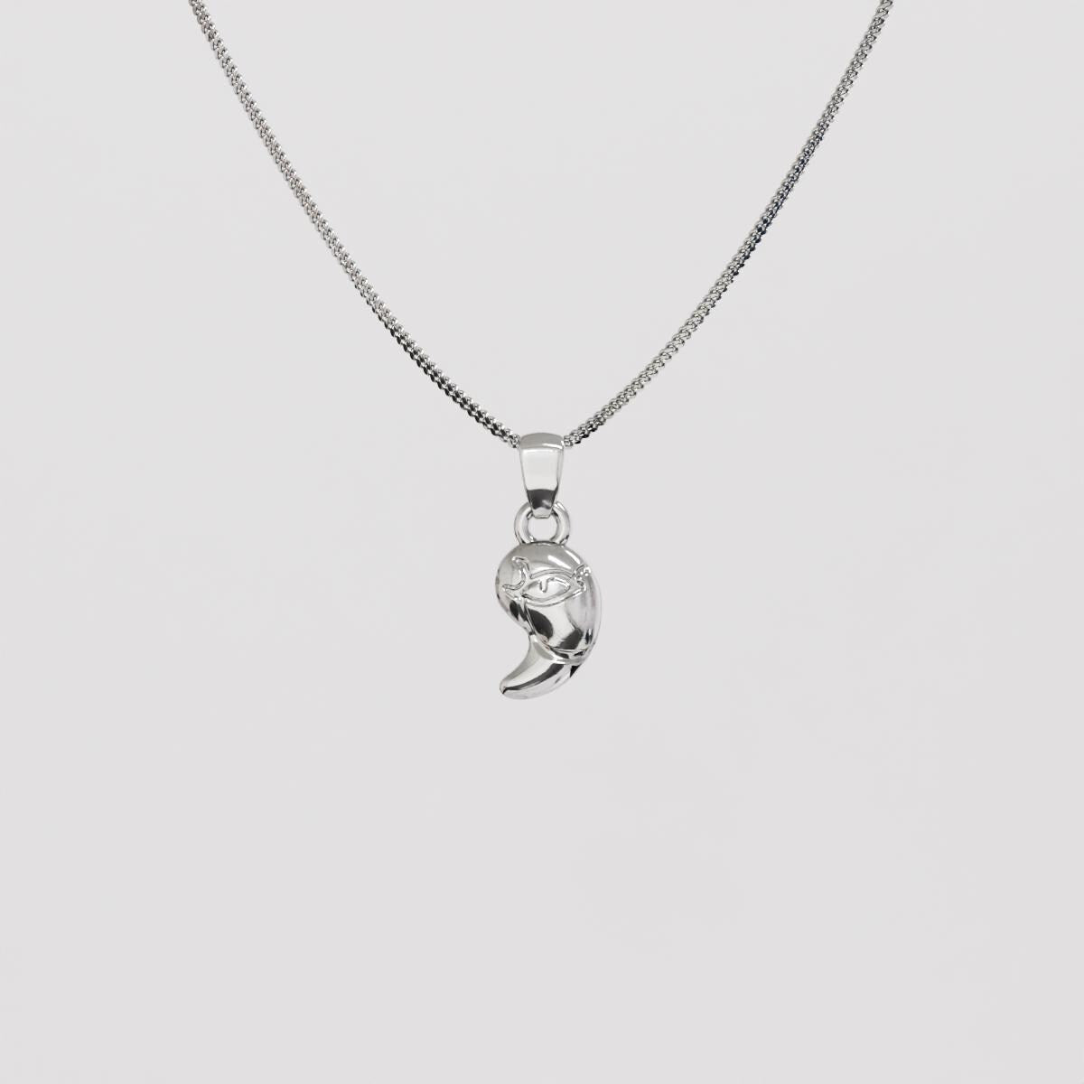 Zonai Sacred Stone of Light Silver Pendant - Zelda Jewelry